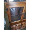 Image 3 : 6.5FT TALL LEADED GLASS DISPLAY CABINET