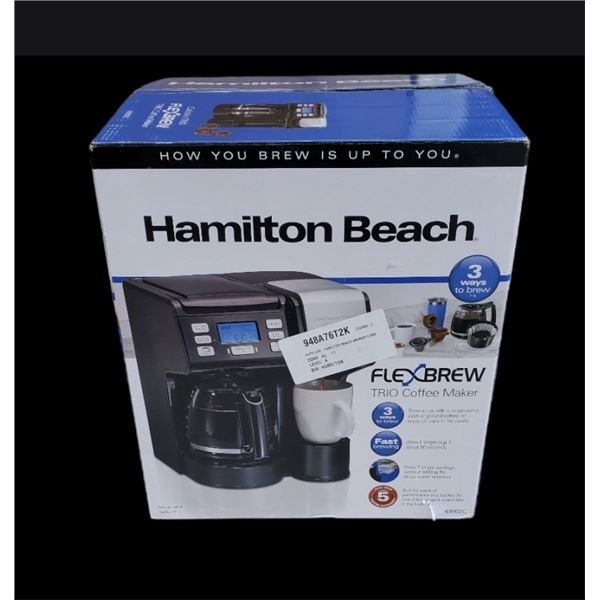 HAMILTON BEACH FLEX BREW 12 CUP COFFEE MAKER  - TESTED WORKING - RETAIL $129