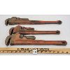 Image 1 : LOT OF 3 - RIDGID PIPE WRENCHES