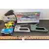 Image 1 : LOT OF 4 - BENCHMARK 60PC RIVETING TOOL KIT & 3X STAPLERS W/ STAPLES 