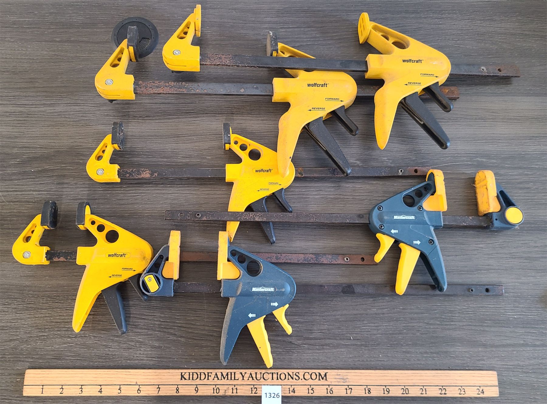 Mastercraft Spring Clamp LOT OF 6 - MASTERCRAFT & WOLFCRAFT TABLE CLAMPS - Kidd Family Auctions