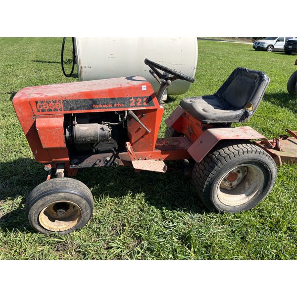 Case 222 Disc CASE 222 RIDING MOWER W/ DECK - SEE ALL PICS - Kidd Family Auctions