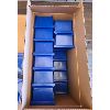 Image 2 : LOT OF 3 - ULINE PLASTIC STACKABLE BINS - VARIOUS SIZING - SEE ALL PICS