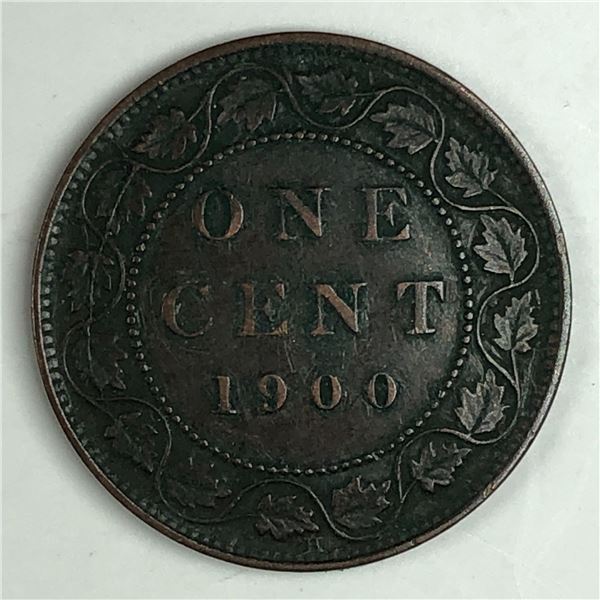 Canadian Large Cent 1900 H VF 193