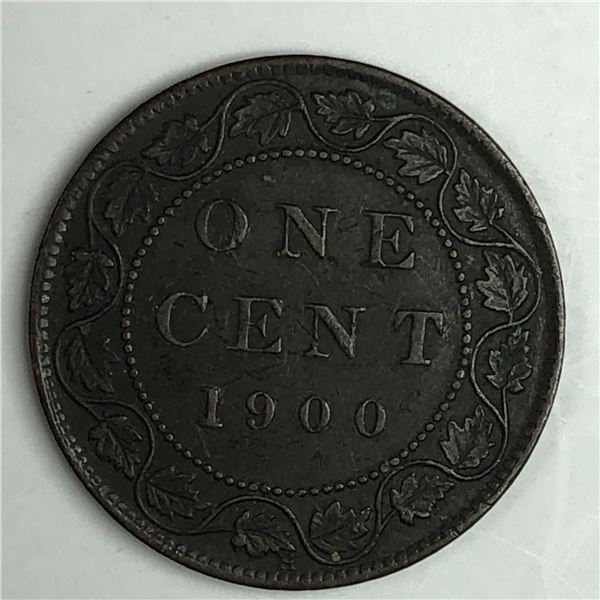 Canadian Large Cent 1900 H EF 194