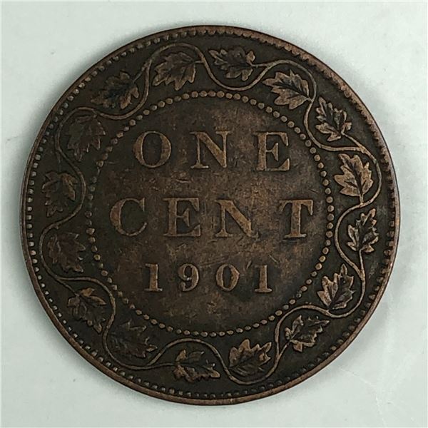 Canadian Large Cent 1901 EF+++ 205