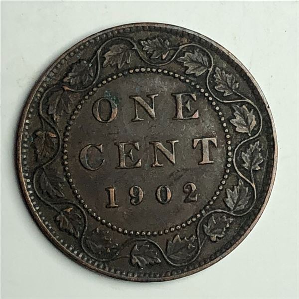 Canadian Large Cent 1902 EF