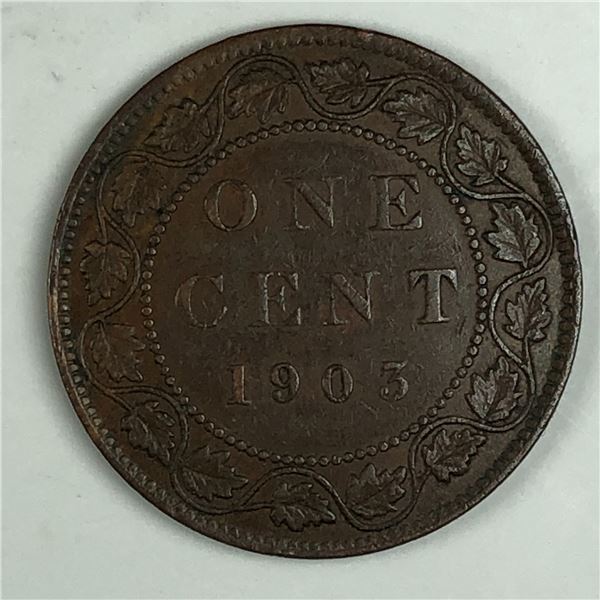 Canadian Large Cent 1903 EF+ 223