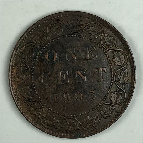 Canadian Large Cent 1903 EF+ 228