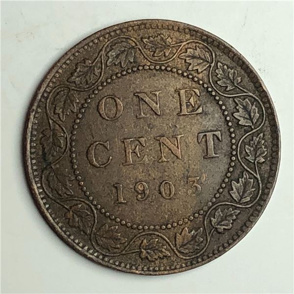 Canadian Large Cent 1903 EF