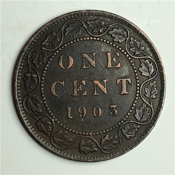 Canadian Large Cent 1903 EF