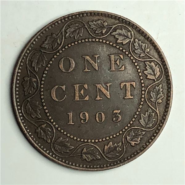 Canadian Large Cent 1903 EF