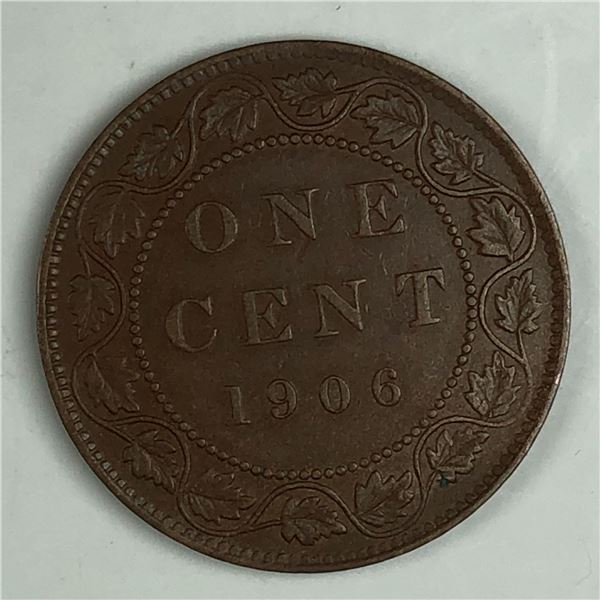 Canadian Large Cent 1906 EF+ 238