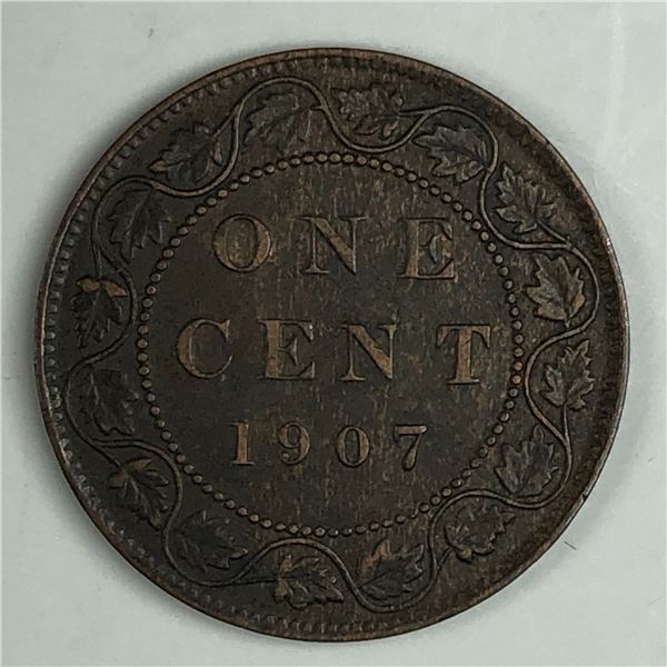 Canadian Large Cent 1907 EF+ 246