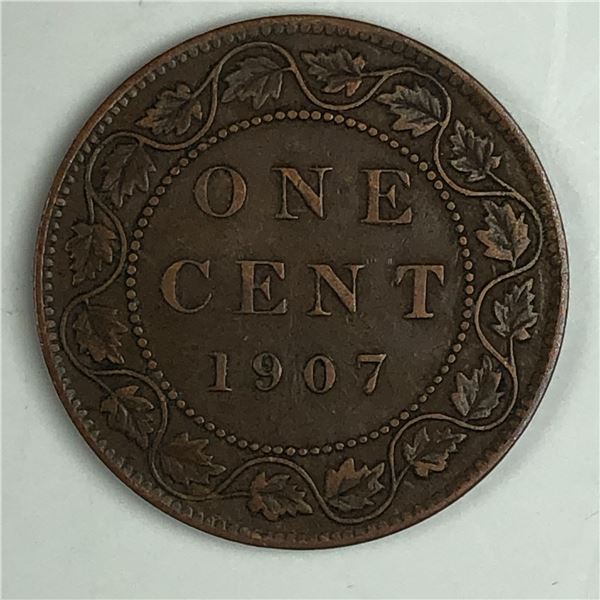 Canadian Large Cent 1907 EF+ 248