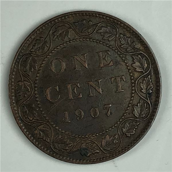 Canadian Large Cent 1907 EF+ 249