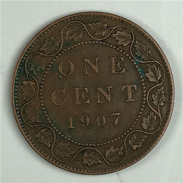 Canadian Large Cent 1907 EF+ 250