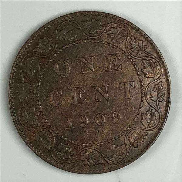 Canadian Large Cent 1909 UNC Red Brown 267