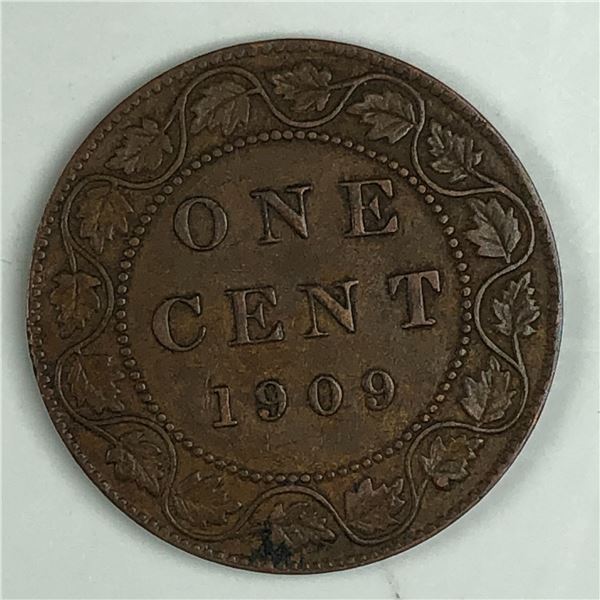 Canadian Large Cent 1909 EF+ 269