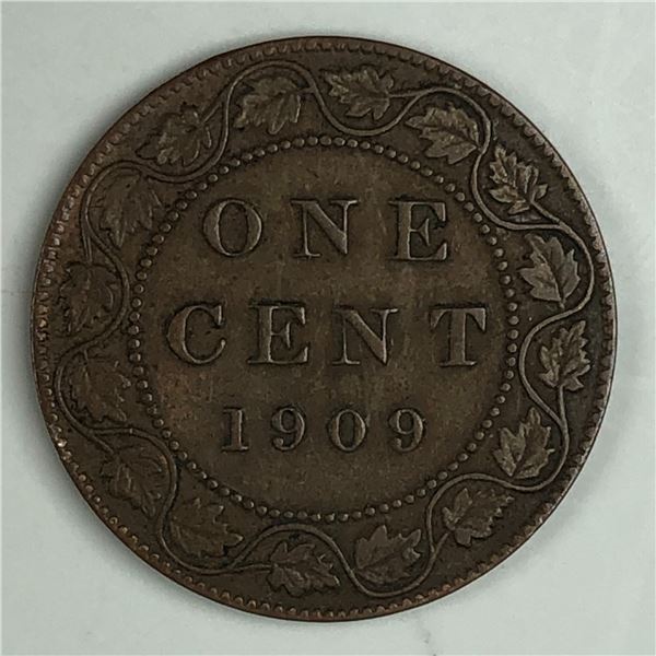 Canadian Large Cent 1909 EF+ 270