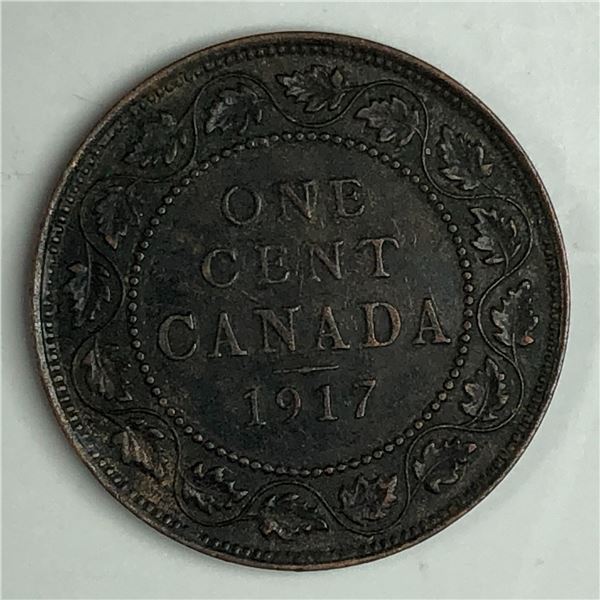 Canadian Large Cent 1917 EF++ 290
