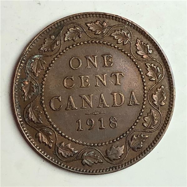 Canadian Large Cent 1918 EF++ 297