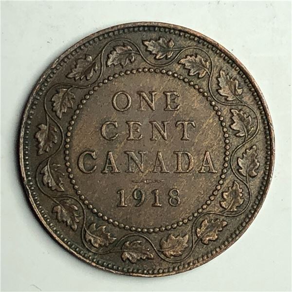 Canadian Large Cent 1918 EF++ 299