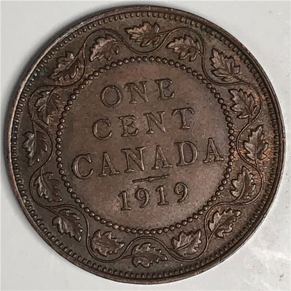 Canadian Large Cent 1919 EF++ 308