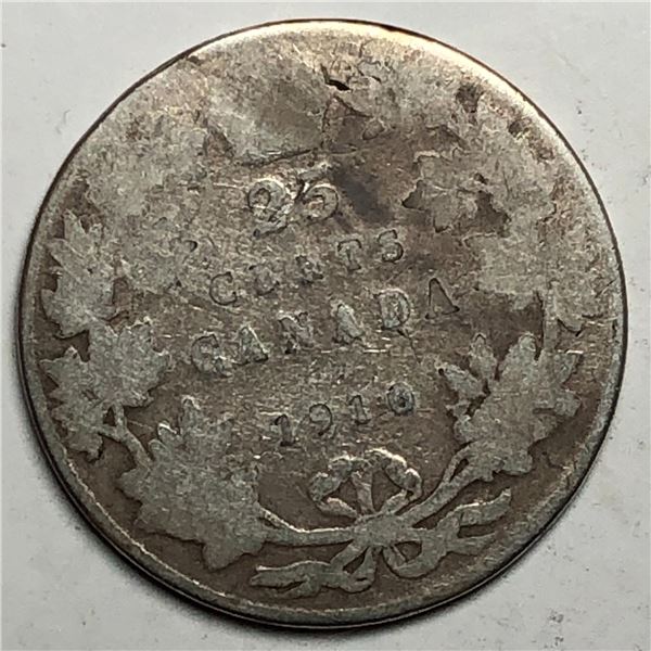 1910 King George V 25 Cents