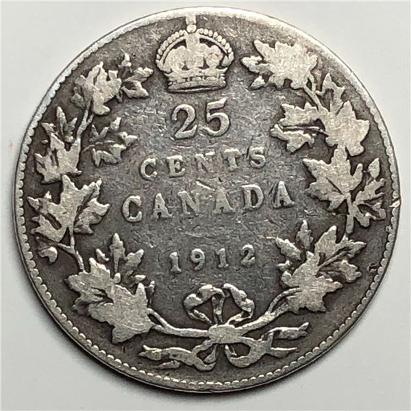 1912 King George V 25 Cents