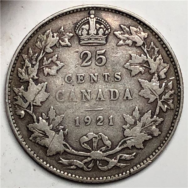 1921 King George V 25 Cents