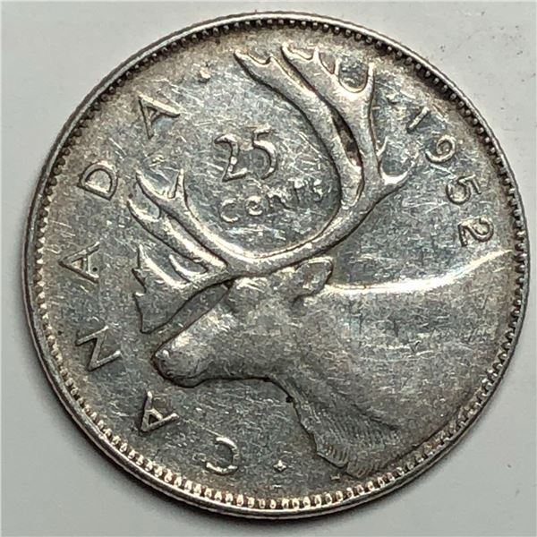 1952 King George VI 25 Cents