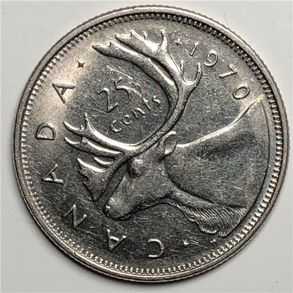 1970 Queen Elizabeth 25 Cents
