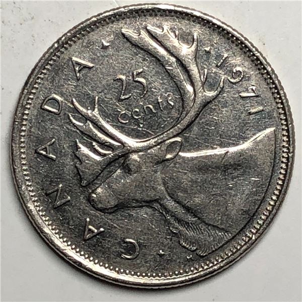 1971 Queen Elizabeth 25 Cents