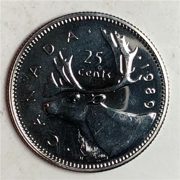 1989 Queen Elizabeth 25 Cents