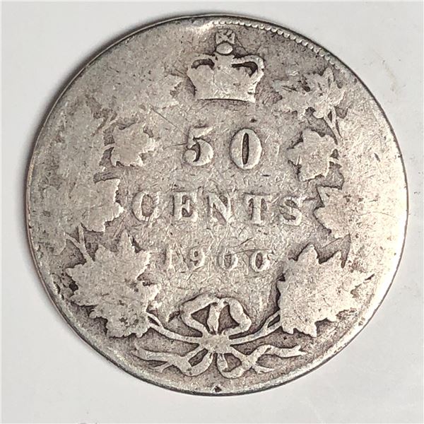 1900 Queen Victoria 50 Cents LCW G 292