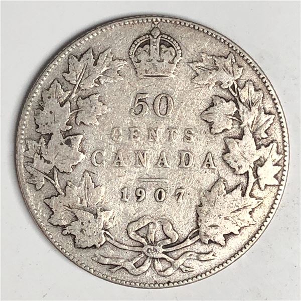 1907 King George V 50 Cents VG+ 302