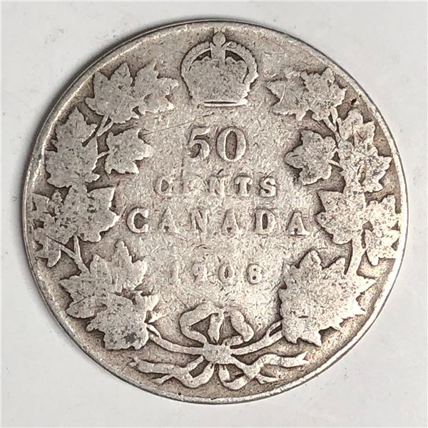 1908 King George V 50 Cents VG++ 304
