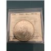 1937 King George VI Canadian Silver Dollar ICCS-MS-64 Blast White