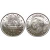 1937 King George VI Canadian Silver Dollar ICCS-MS-63 Blast White DBL-HP