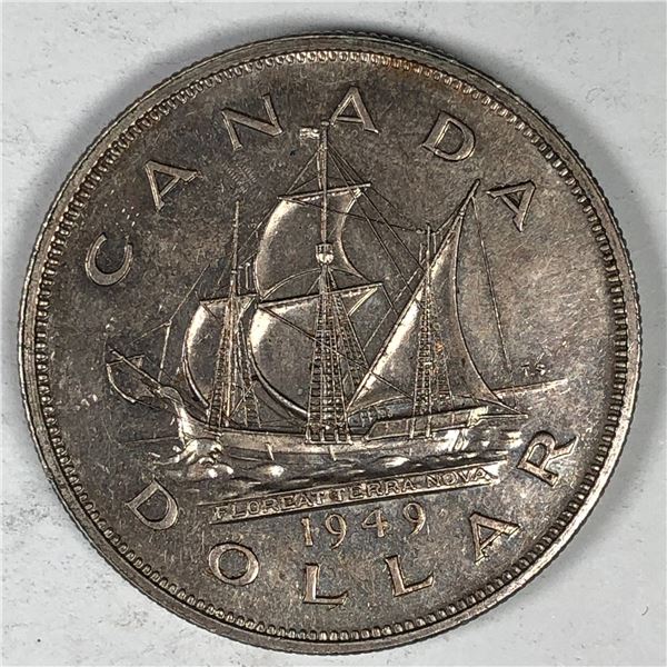 1949 King George VI Canadian Silver Dollar