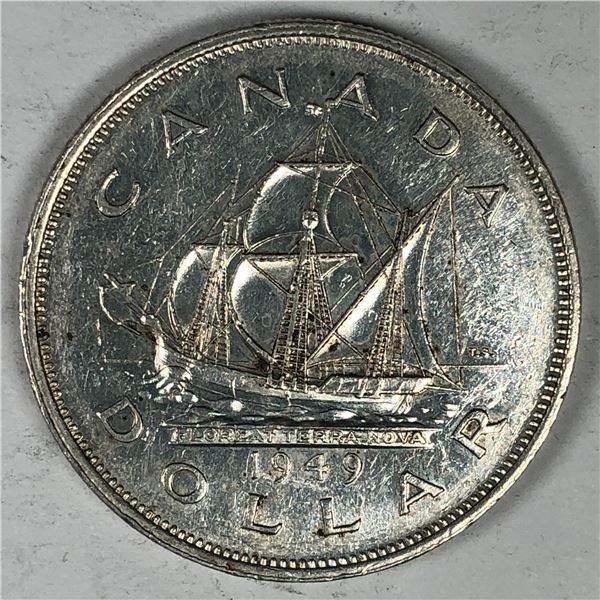1949 King George VI Canadian Silver Dollar