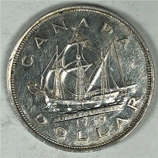 1949 King George VI Canadian Silver Dollar