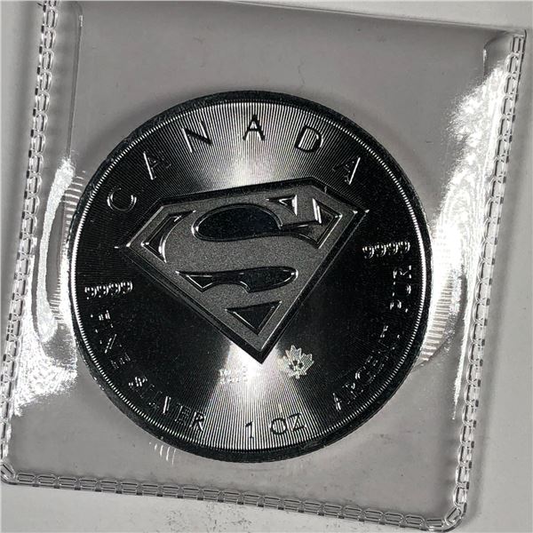 2016 Canadian Silver Superman BU 1oz