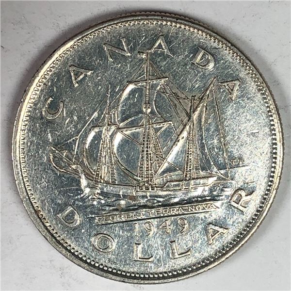 1949 King George VI Canadian Silver Dollar