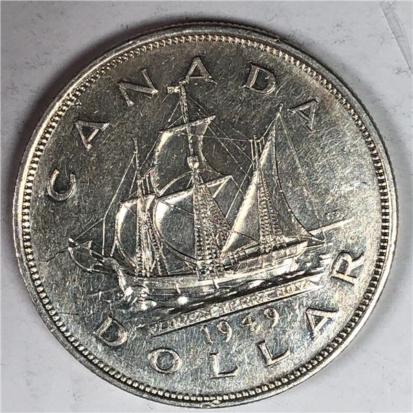 1949 King George VI Canadian Silver Dollar