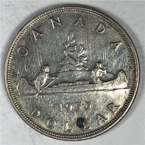 1950 King George VI Canadian Silver Dollar