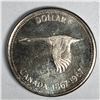 Image 1 : 1967 Queen Elizabeth II Canadian Silver Dollar UNC