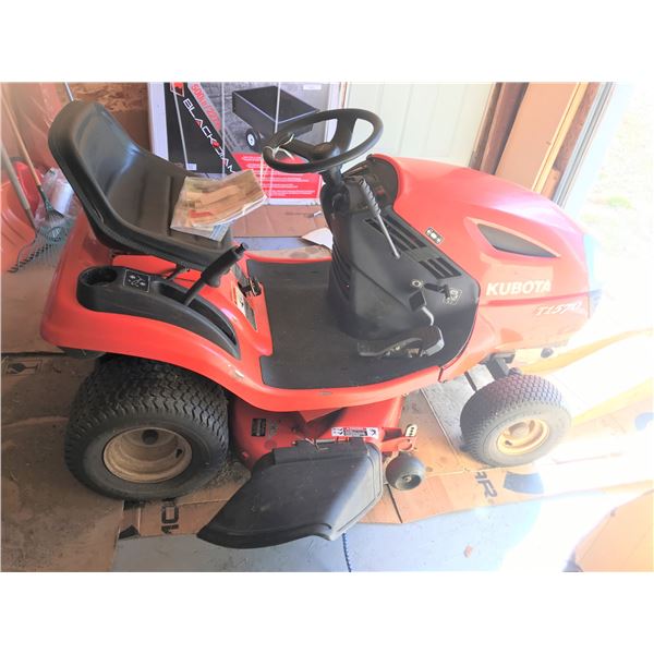 Kobota T1570 Lawn Tractor Tested (New Battery) w  Wood Ramps, Engine Oil & Kohler Oil Filter