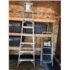 Image 1 : Shopro 3 Step Ladder & Lg Aluminum Ladder